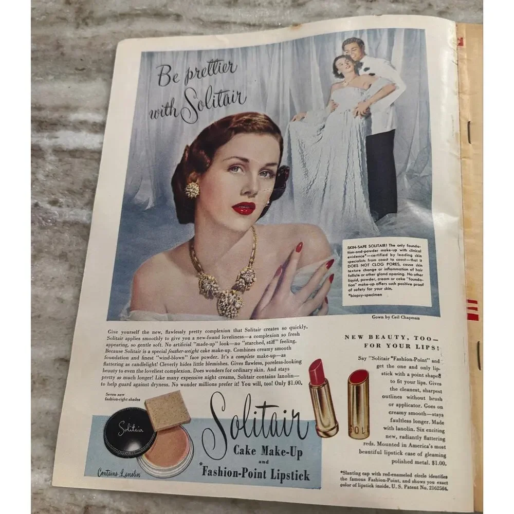 Vtg Screen Stories Magazine Oct. 1948 Elizabeth Taylor Ads Movies +